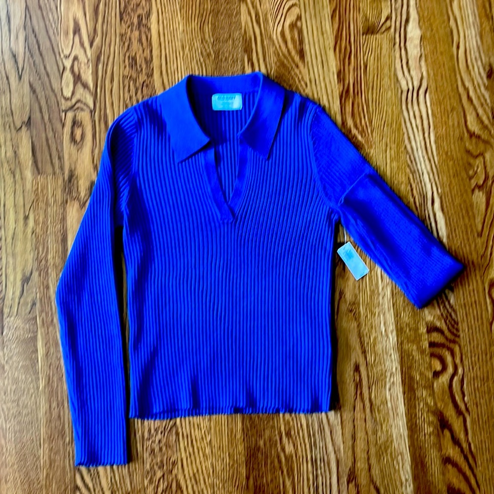 Figure hugging V neck top - NWT